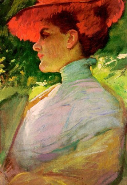 Lady with a Red Hat
