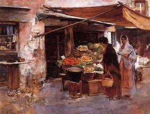 Frank Duveneck - Venetian Fruit Market I
